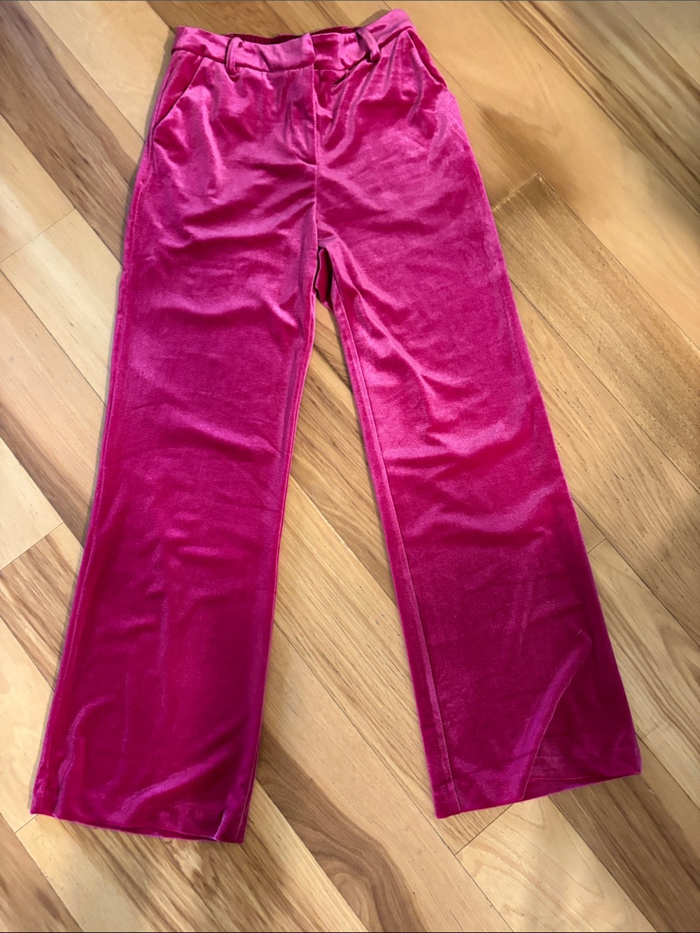 Pink Velvet feel Pants